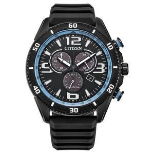 Citizen Men's Brycen Black Dial Watch - AT2587-02E